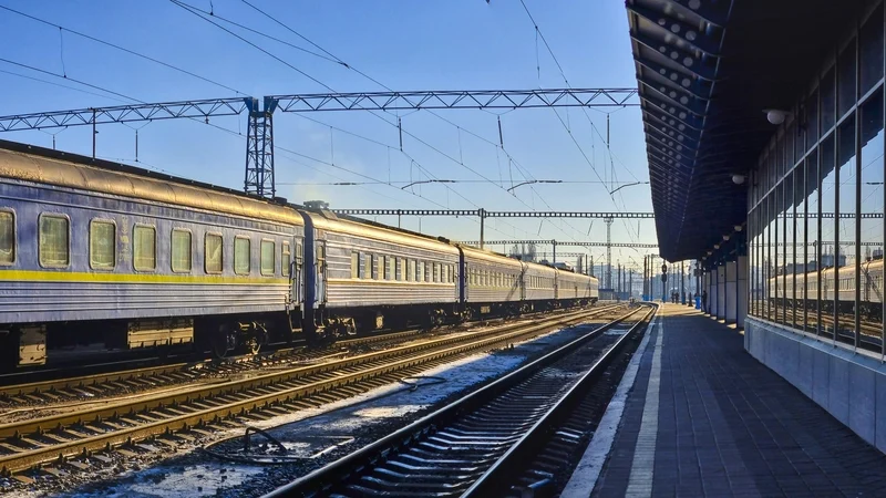 The Warsaw-bound train.