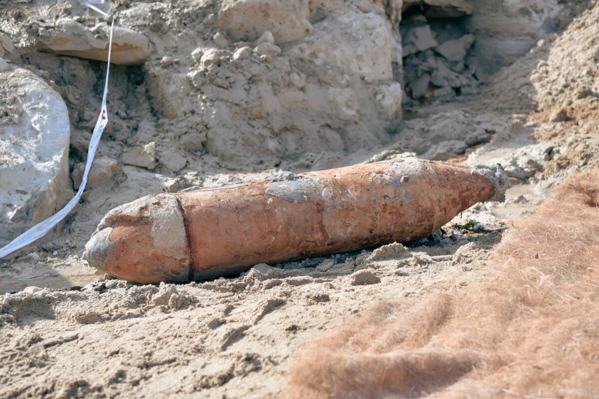 WWII bomb in Potsdam