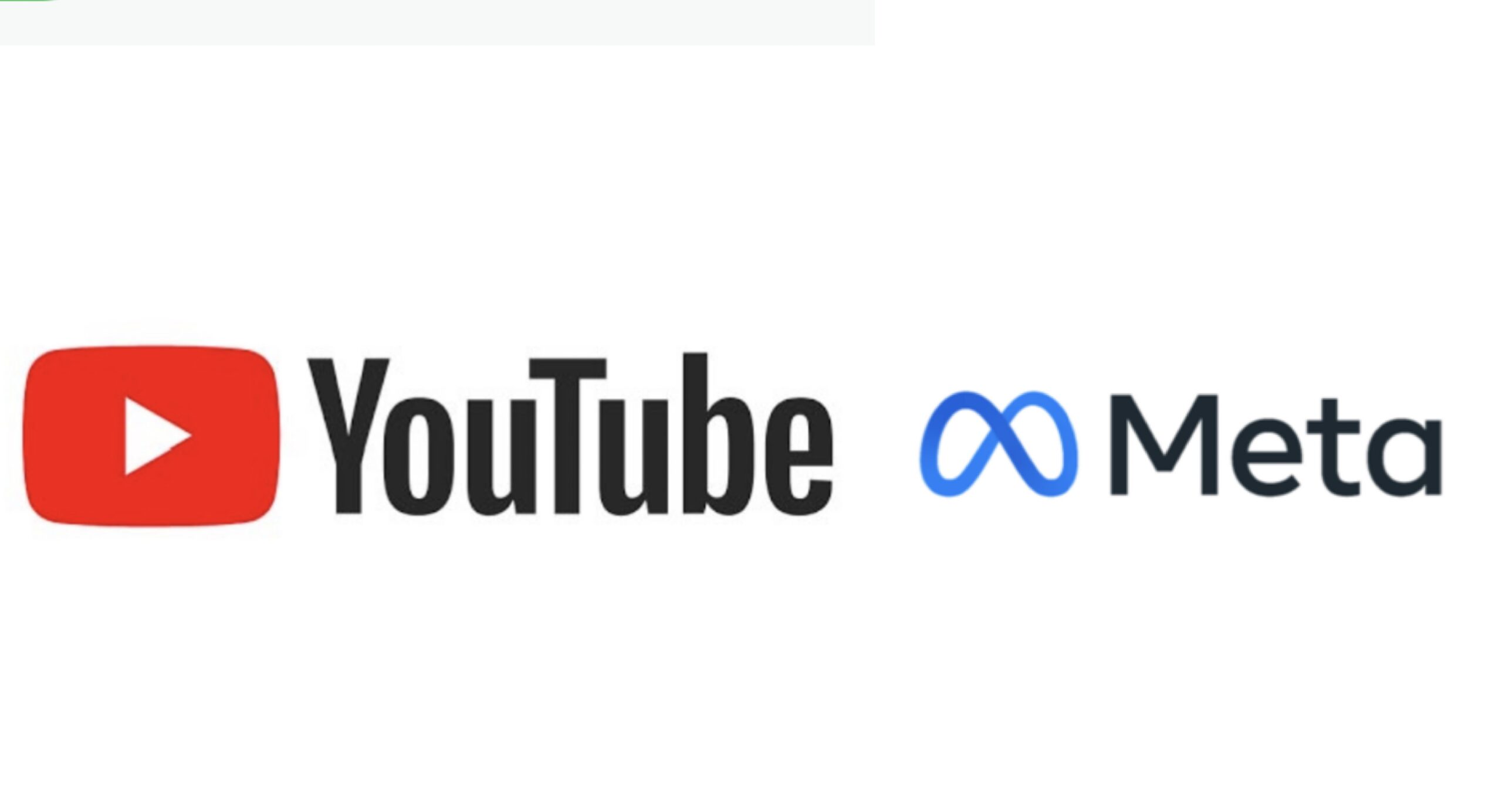YouTube and Meta logos