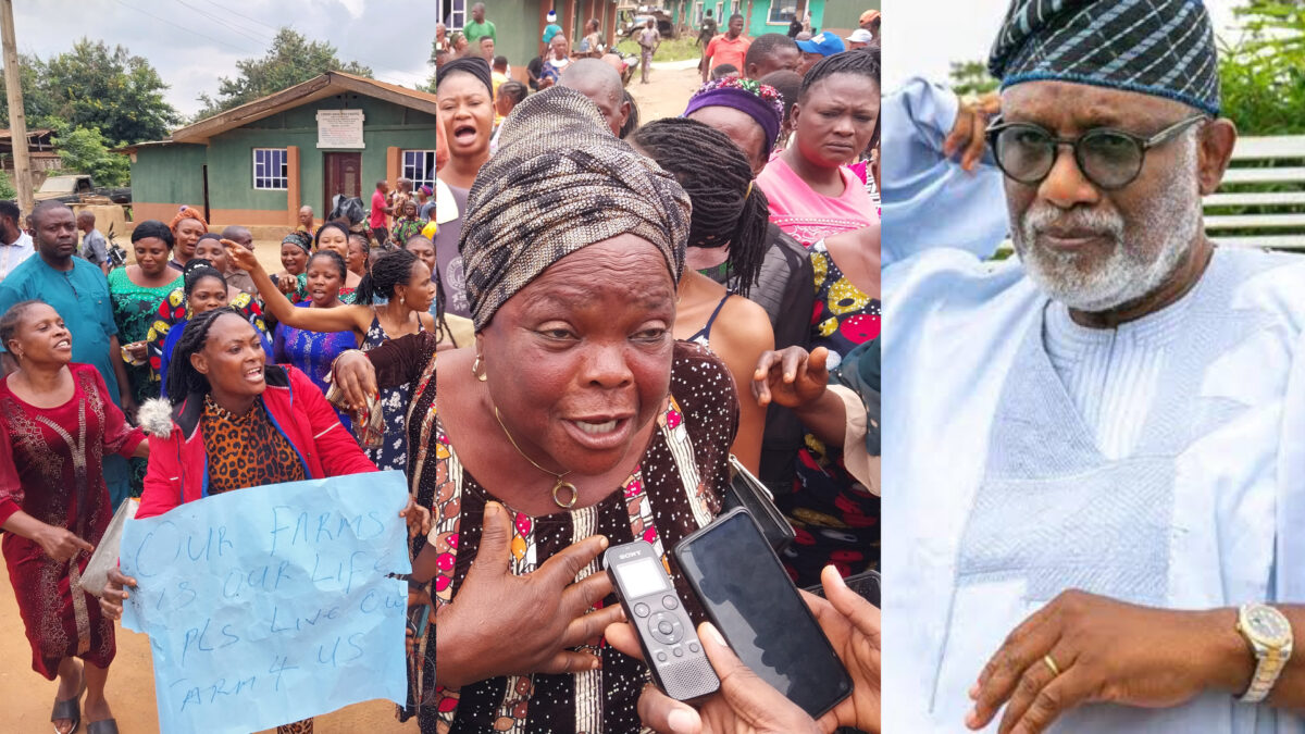 Protesting Ondo farmers and Akeredolu