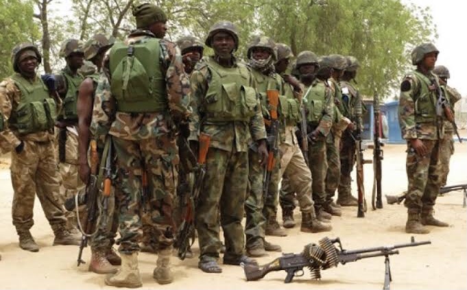 Nigerian army in Orlu Imo state [Photo Credit: Premium Times]