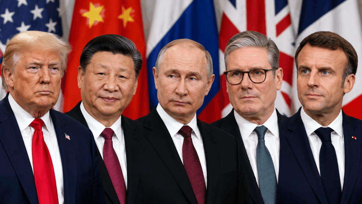 Trump, Xi, Putin, Starmer, Macron
