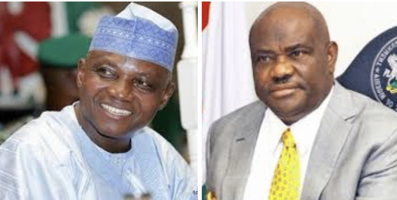 Garba Shehu and Nyesom Wike