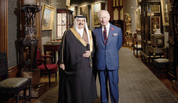 : King Charles III and King Hamad bin Isa Al Khalifa