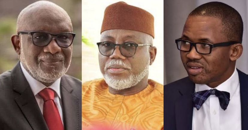 Governor Rotimi Akeredolu, Lucky Aiyedatiwa and Kayode Ajulo