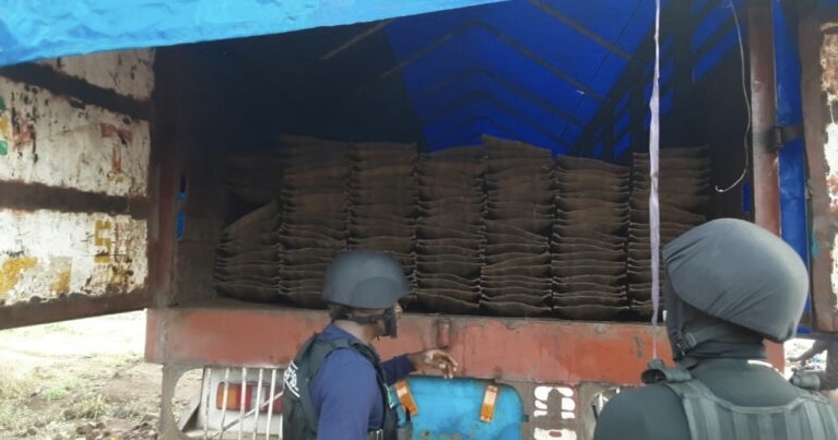 Impounded trucks (Credit : NAN)