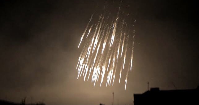 Phosphorous Bomb used to iilustrate the story