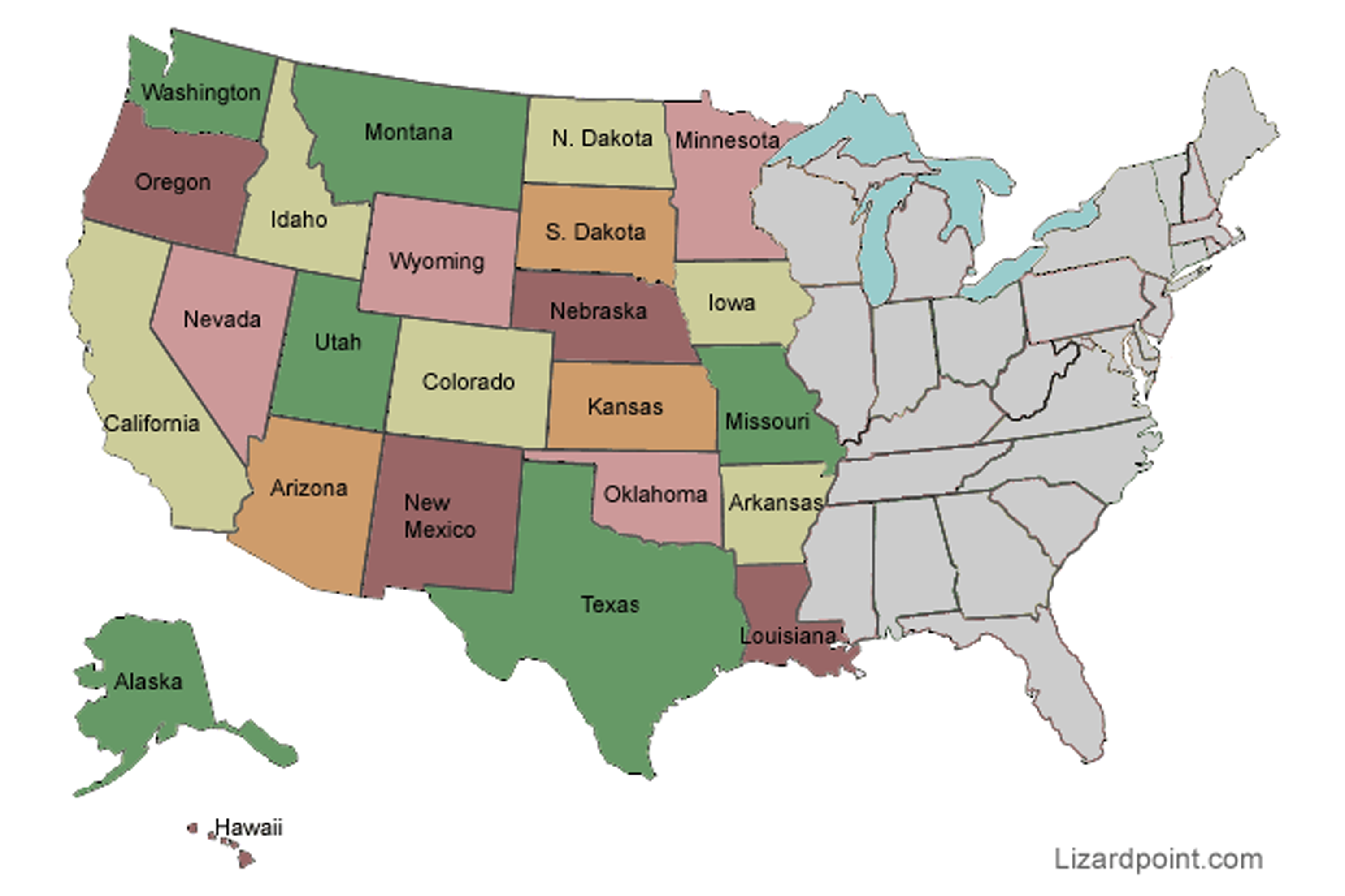 Western U.S. states