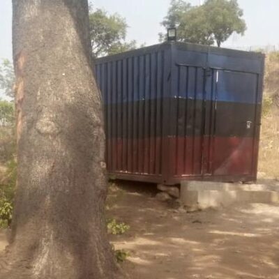 The Container Okachi was kept and tortured