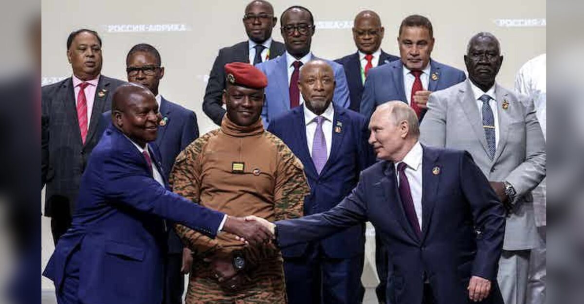 African leaders at Russia-Africa summit