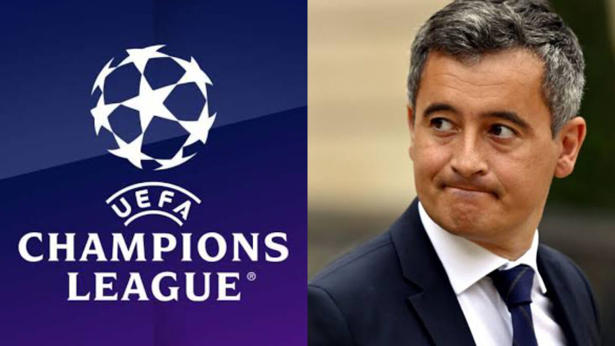 Champions League and French interior minister Gerald Darmanin