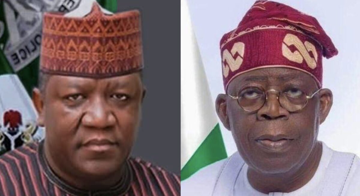 Senator Abdulaziz Yari and President Bola Tinubu