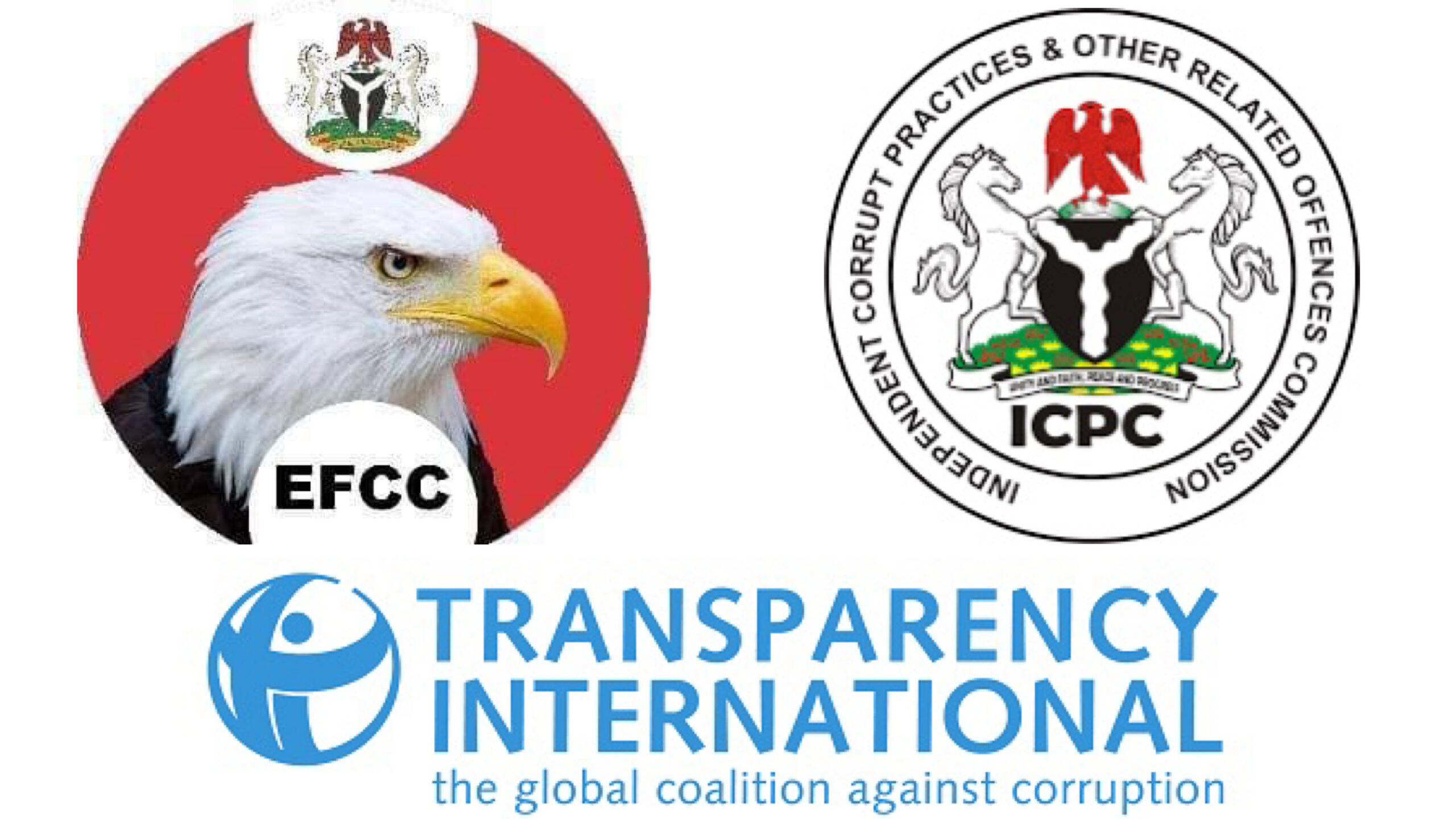 EFCC, ICPC and Transparency International used to illustrate the story