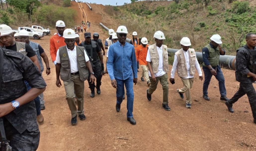 NNPCL CEO Mele Kyari touring a project in kogi