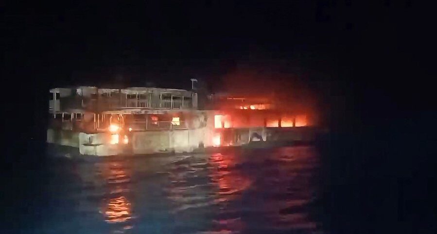 Philippines ferry fire