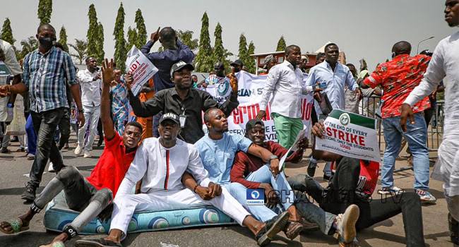 Protesting Nigerian students