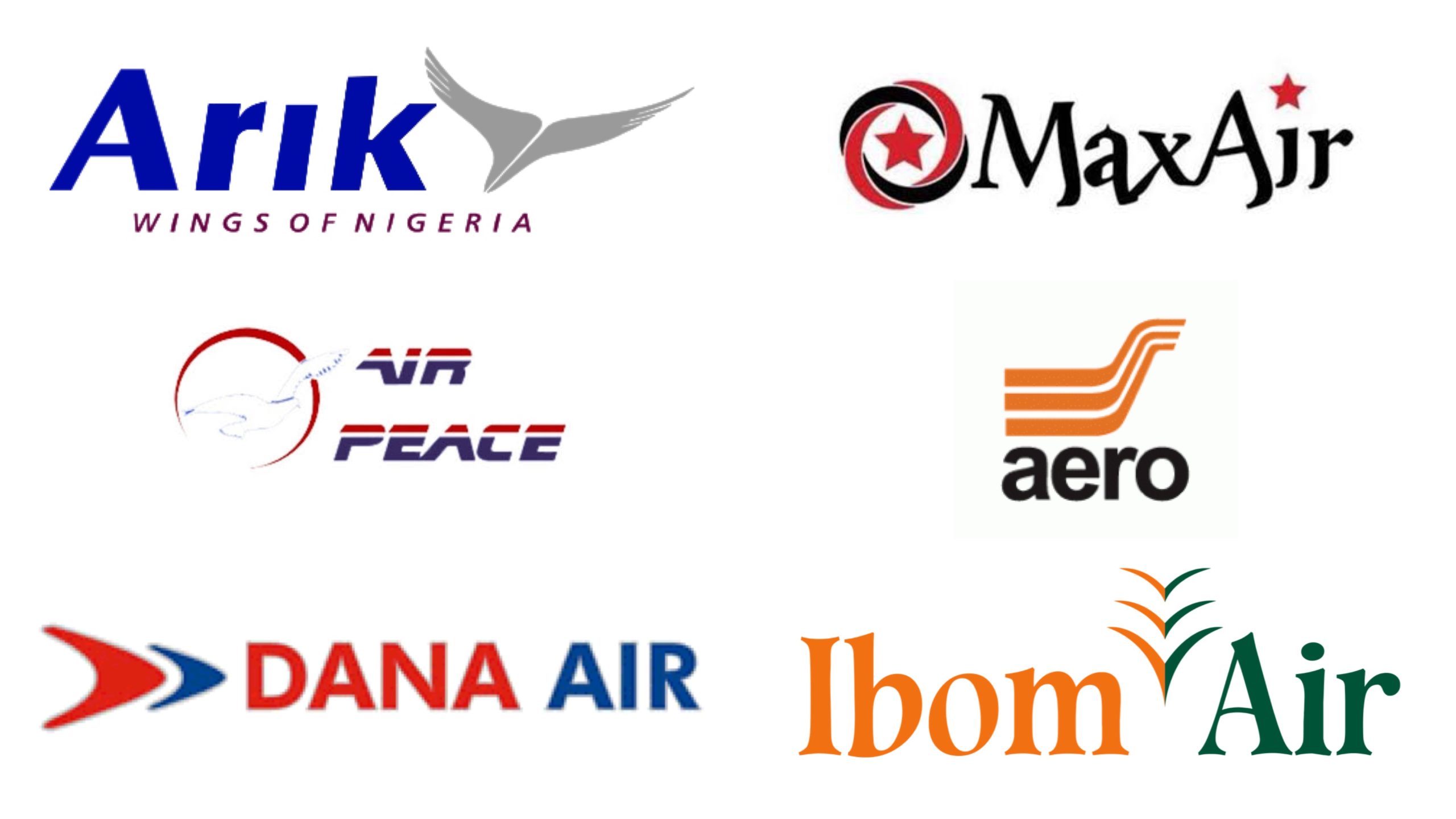 Airline logos in Nigeria