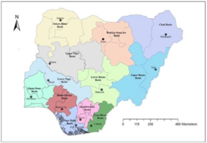 River basins in Nigeria