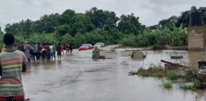 Photo of a flooded community used to illustrate the story (Credit: PG)