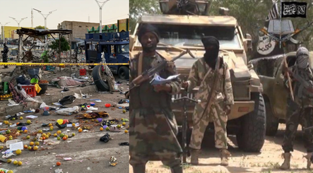 Bombed facility in Maiduguri, Boko Haram terrorists