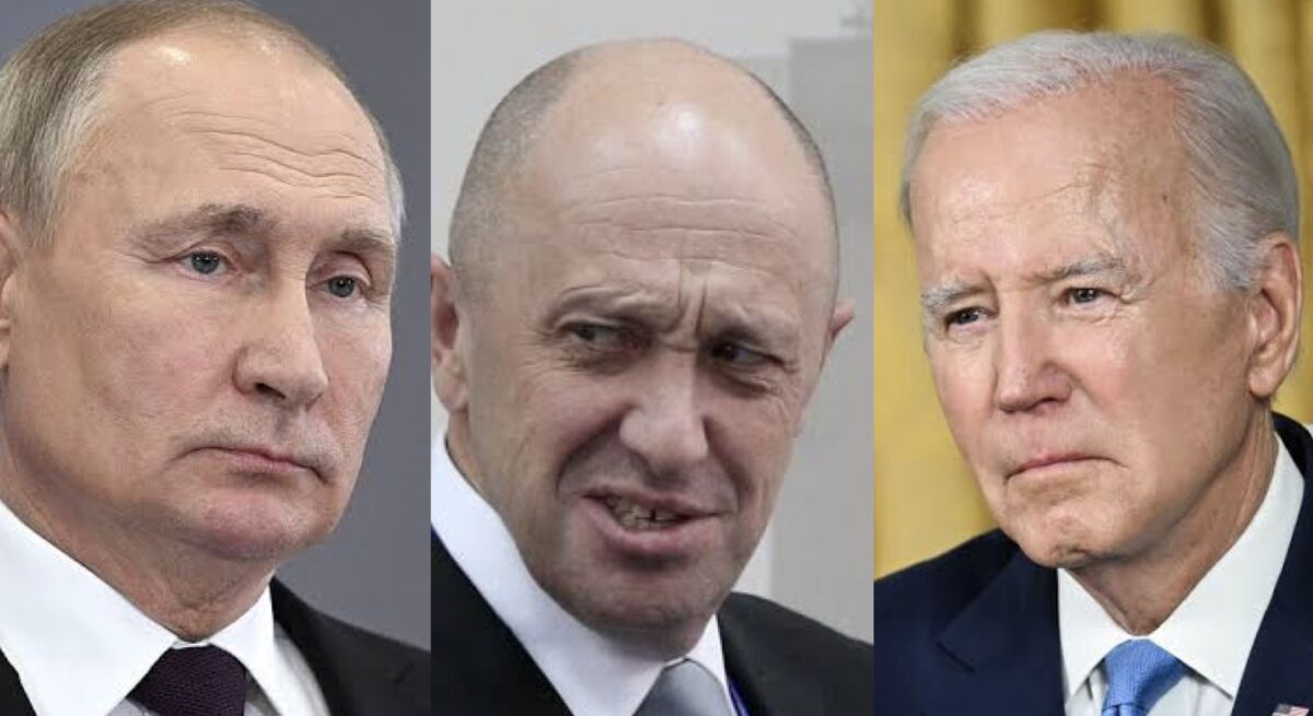 Vladimir Putin, Prigozhin and Joe Biden