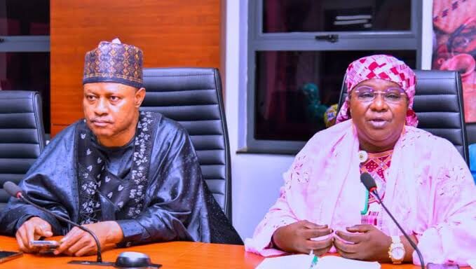 Uba Sani with his deputy