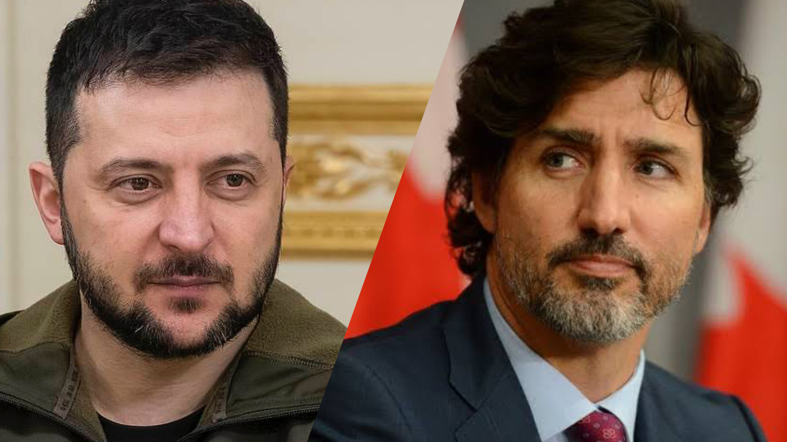 Volodymyr Zelensky, Justin Trudeau