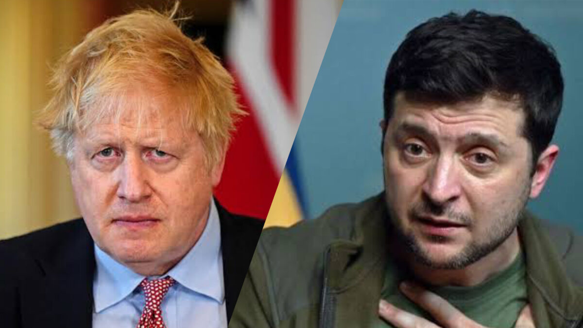 Boris Johnson, Volodymyr Zelensky