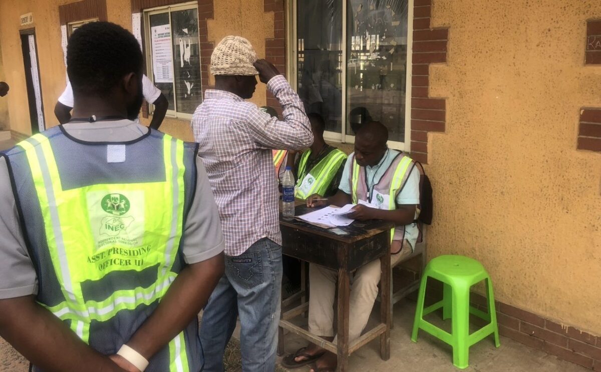 Voting commenced 10:59am at polling unit 008 at Township Primary School IV, Ikenegbu 1, Owerri Municipal