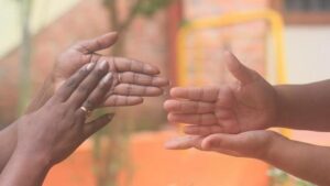 Sign language interpreters used to illustrate the story
