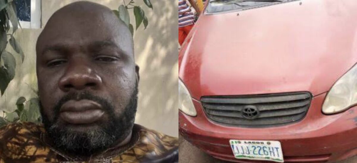 The taxi driver/Seized red Corolla