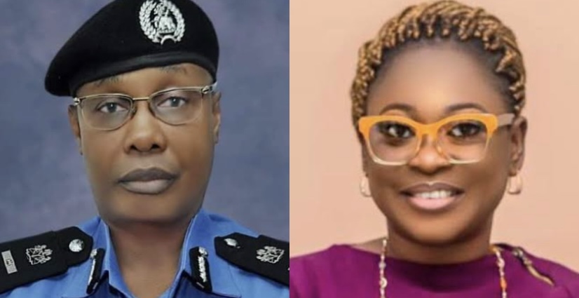 A composite of IGP Usman Baba and Barrister Bolanle Raheem used to illustrate story.
