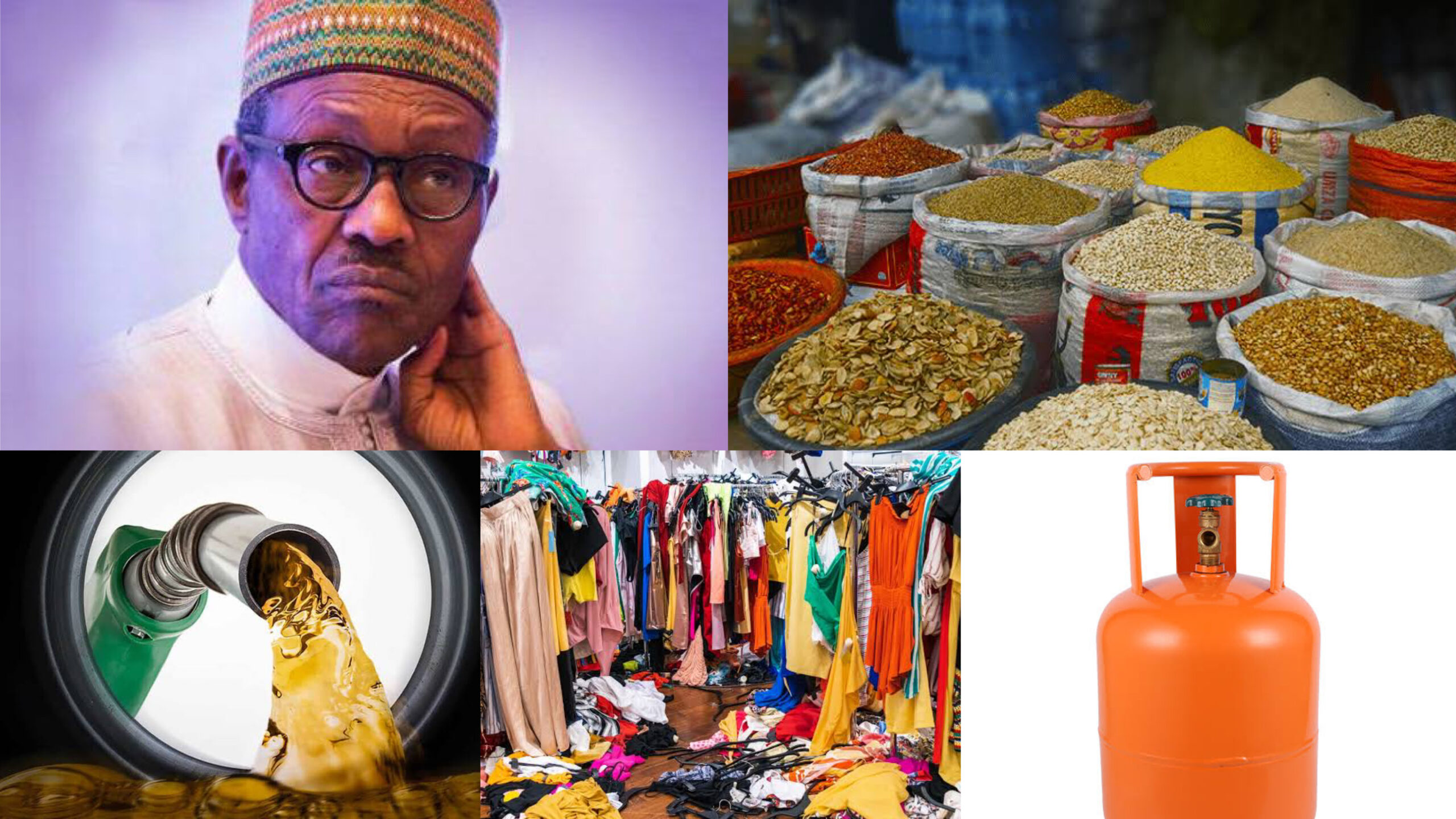 Buhari/food, petrol, other essential commodities