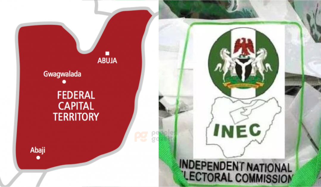 A composite of FCT map and INEC ballot box used to illustrate the story.