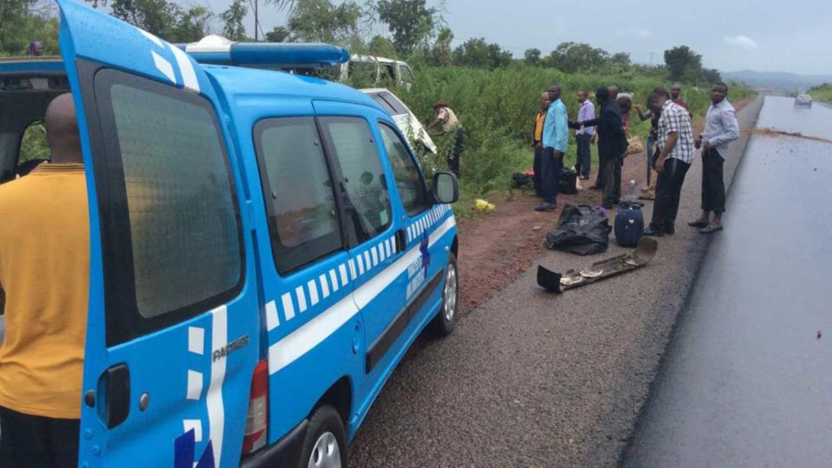 A road accident scene