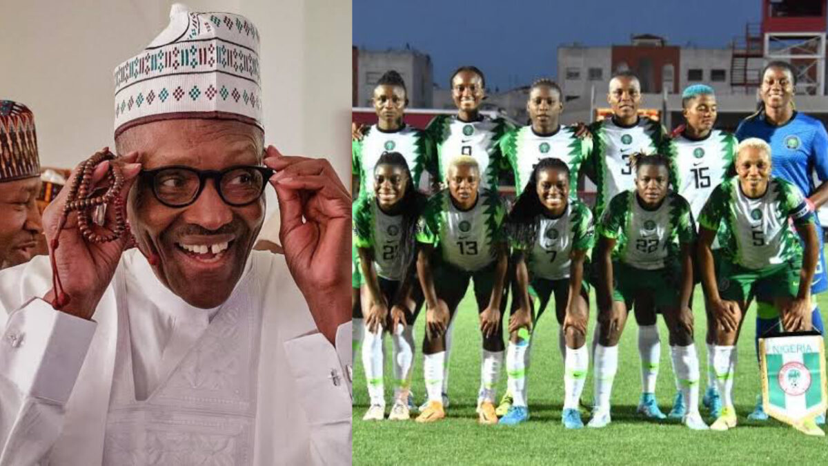 President Muhammadu Buhari and Nigeria’s Super Falcons