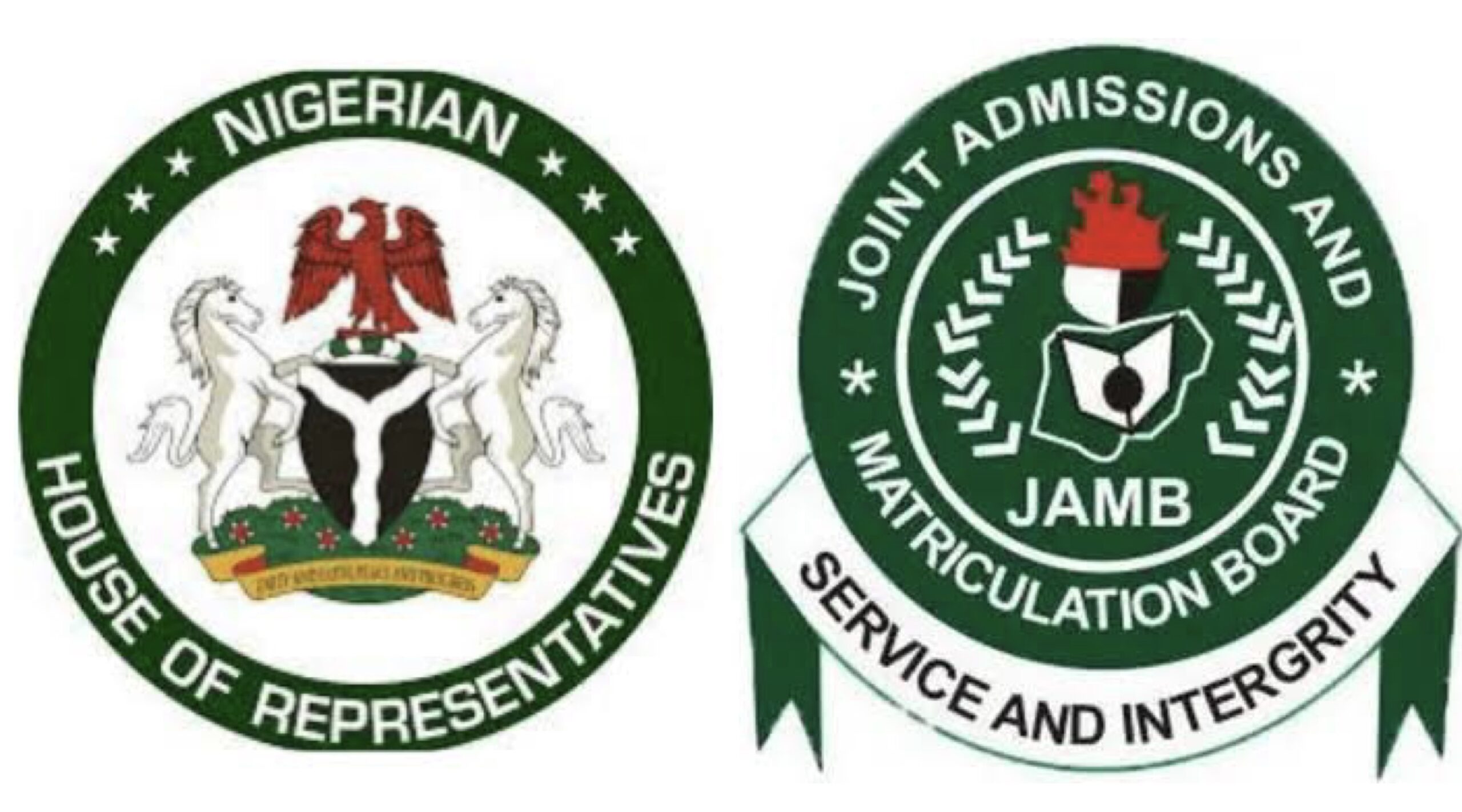 House of Reps and JAMB logo