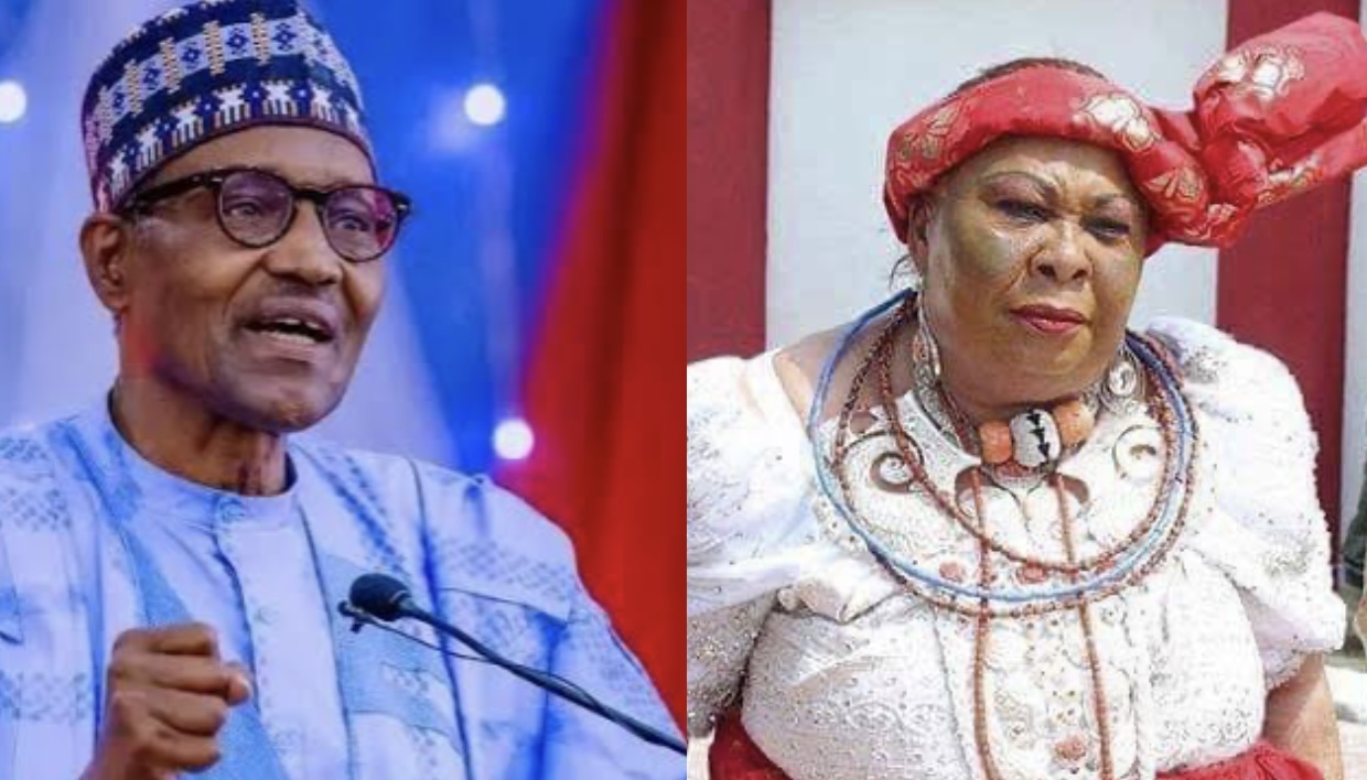 RitaLori Ogbebor and President Muhammadu Buhari