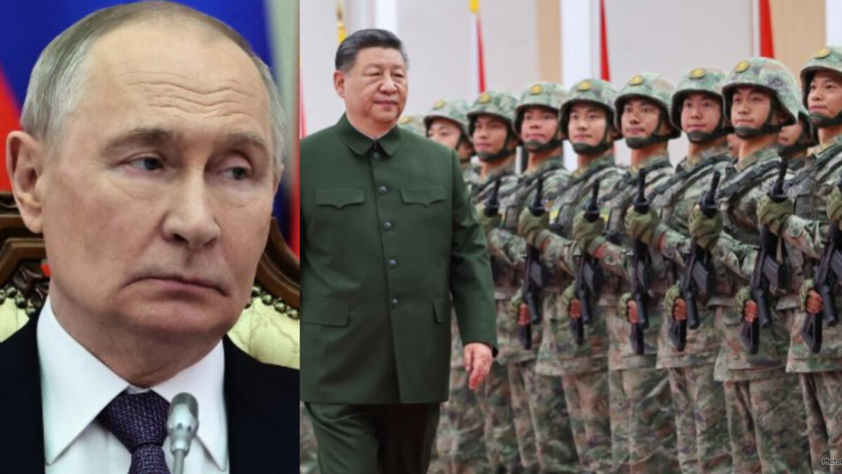 Putin, Xi inspecting troops