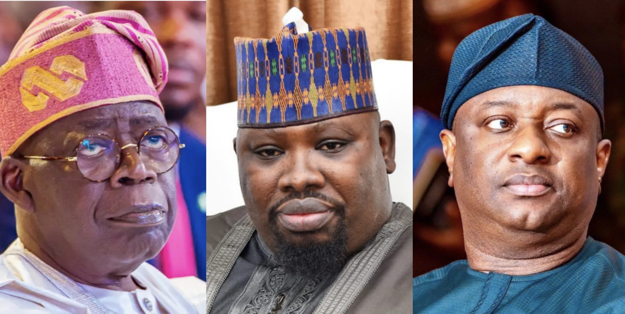 President Bola Tinubu, Nasiru Haladu Danu and Festus Keyamo