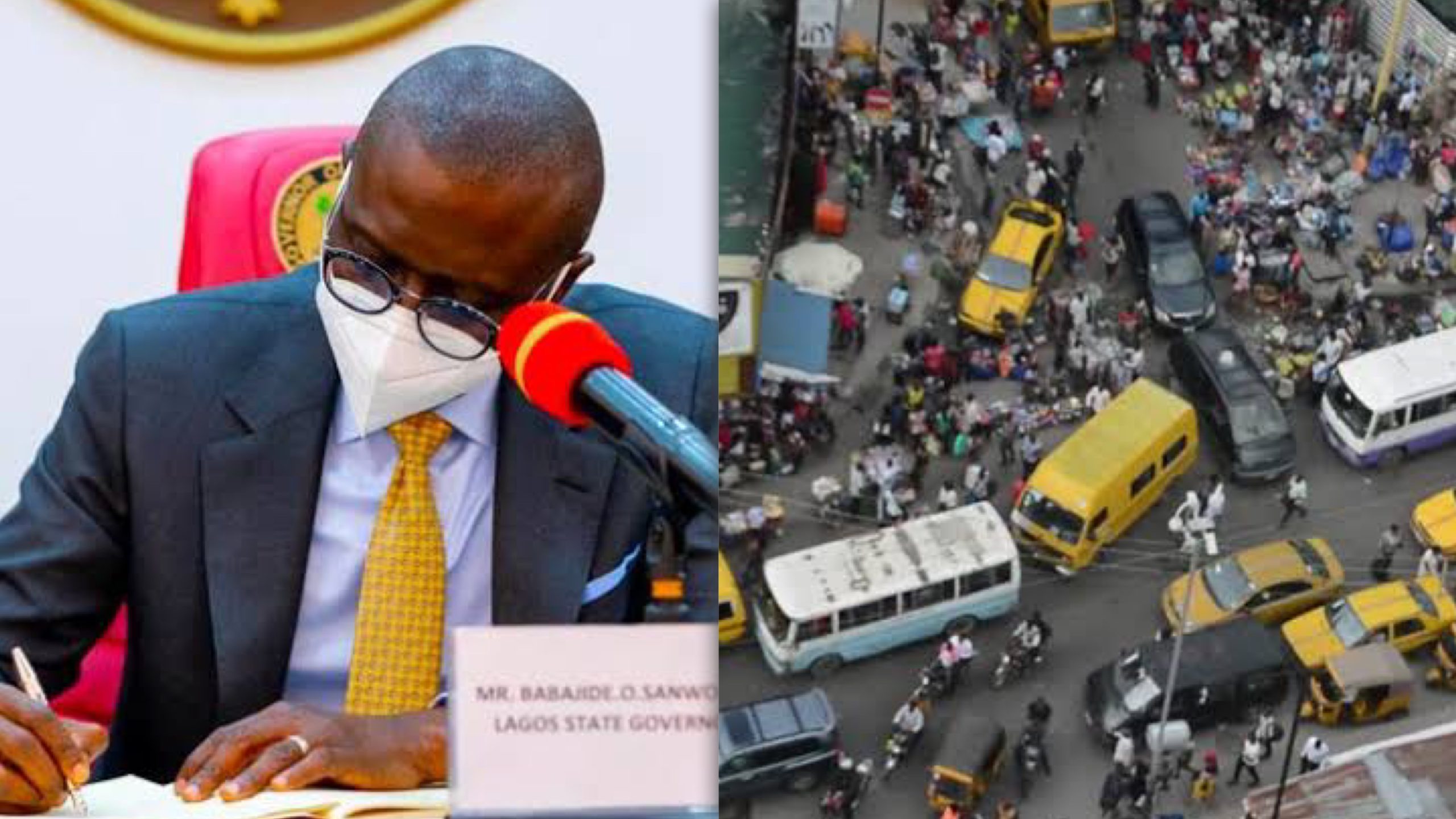 Sanwo-Olu, busy Lagos outdoor