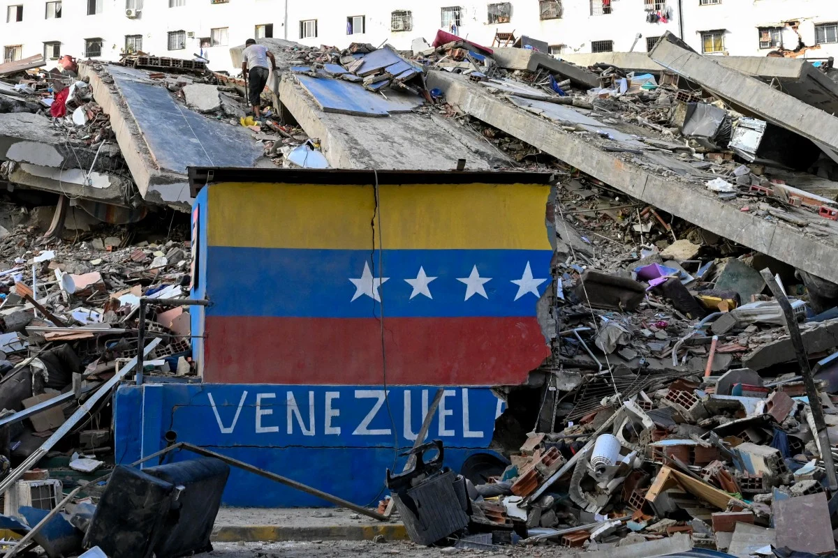 A scene from the Venezuela earthquakes