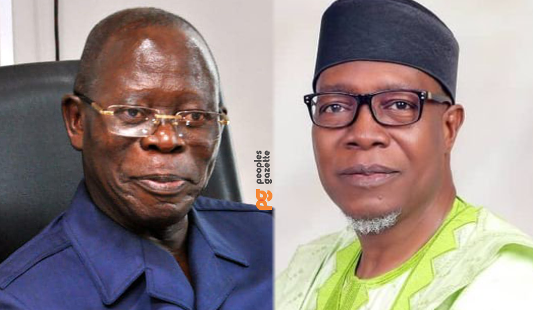 Adams Oshiomhole and Ihonvbere Julius