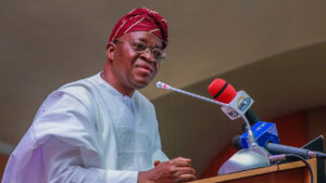Minister of Marine and Blue Economy, Gboyega Oyetola