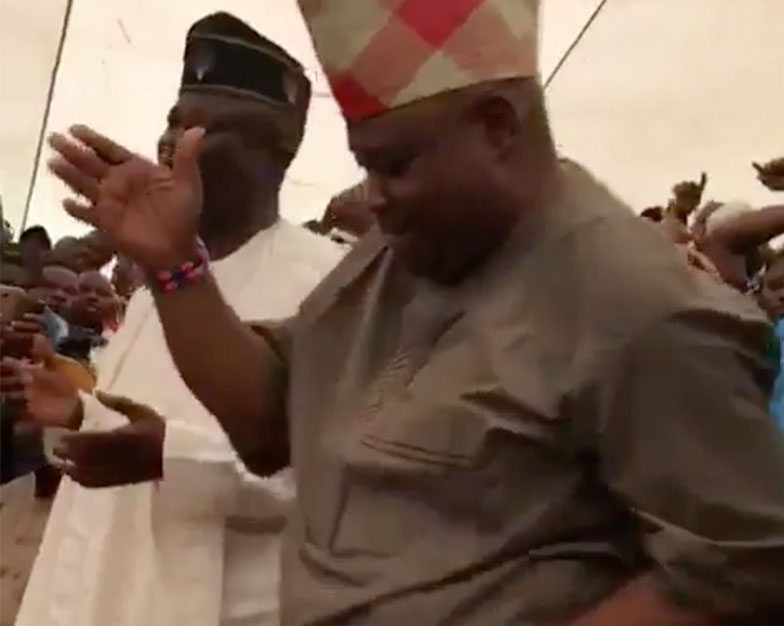 Adeleke dancing