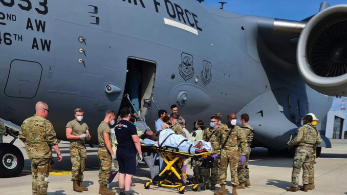Afghan woman who went into labour in a U.S. evacuation flight