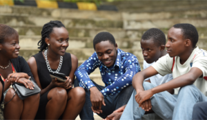 African youths used to illustrate the story