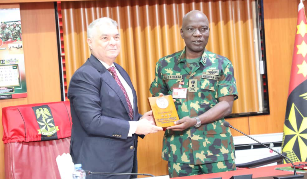 Army chief Lagbaja and Turkish Ambassador to Nigeria, Hidayet Bayraktar