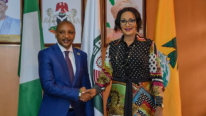 Bianca Odumegwu-Ojukwu and Isaac Parashina
