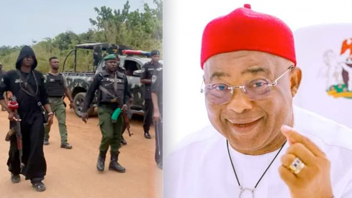 Tiger Base officers and Governor Hope Uzodimma